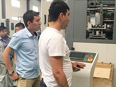 JR32-32-10D carbonated drinks line at customer's plant in Uzbekistan