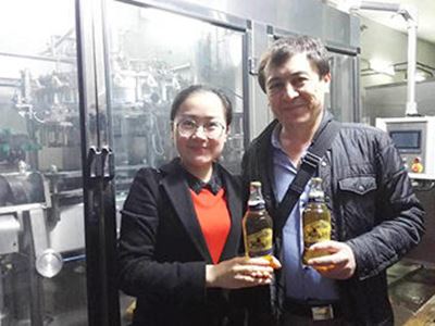 Oil filling line at customer's plant in Uzbekistan